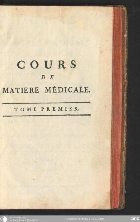 1: Cours de Matière médicale