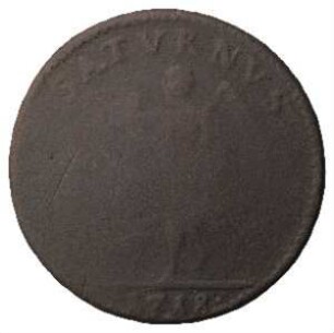 Fundmünze, Daler, 1718