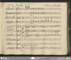 Einlage Duetto (Franz Anton Schubert): "Di che temi o mia Virginia"