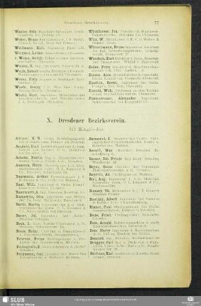 X. Dresdener Bezirksverein.