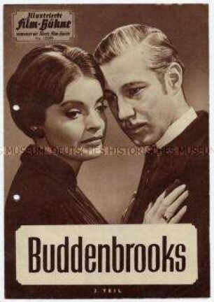 Filmprogramm "Illustrierte Film-Bühne" zu dem deutschen Spielfilm "Buddenbrooks"
