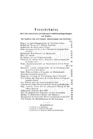 Verzeichnis : der in den vorstehenden "Erläuterungen" enthaltenen Besprechungen und Kritiken