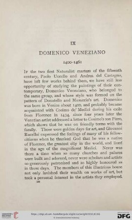 IX. Domenico Veneziano 1400-1461