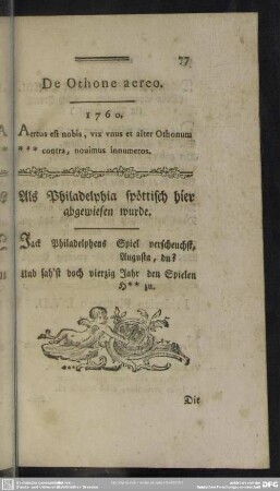 De Othone aereo. 1760