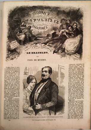Le bracelet, par Paul de Musset : Edition illustrée de 13 vignettes par Bertall [= Pseud. f. Charles Albert d'Arnoux]