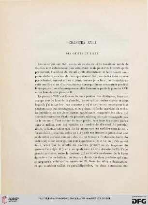 Chapitre XVIII. Des objets en silex