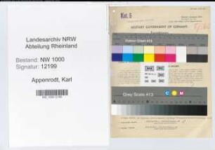 Entnazifizierung Karl Appenrodt, geb. 11.03.1899 (Steuerberater)