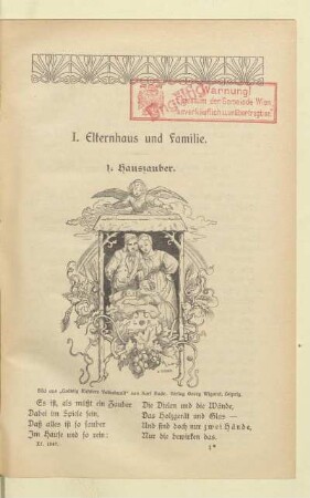 I. Elternhaus und Familie