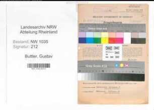 Entnazifizierung Gustav Buttler , geb. 05.12.1896 (Angestellter)