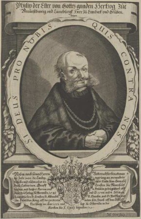 Bildnis von Philip, Hertzog zue Braunschweig und Lüneburgk