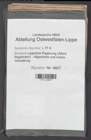 Unterstützung der Zeugmacher in der Stadt Blomberg