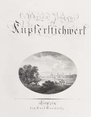 Titelbild: Kupferstichwerk (Ansicht von Dresden)