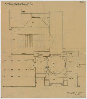 Fischer, Theodor; Wiesbaden; Museum - Grundriss