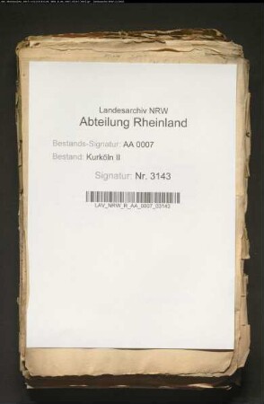 Duplikate kurkölnischer Edikte und Verordnungen