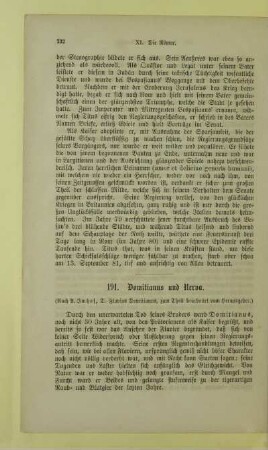 Domitianus und Nerva