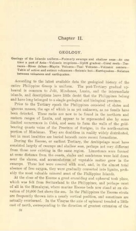 Chapter II. Geology