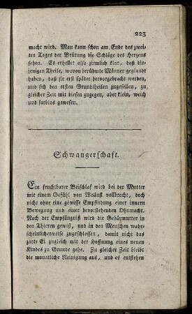 Schwangerschaft.