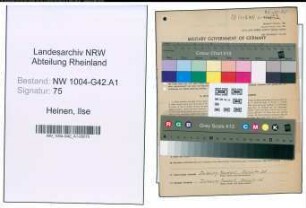 Entnazifizierung Ilse Heinen , geb. 14.08.1922 (Sekretaerin)