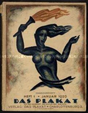 Das Plakat. Zeitschrift des Vereins der Plakatfreunde, 11. Jahrgang 1920 Heft 1 (Januar)
