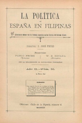 Núm. 30. 29 Marzo 1892