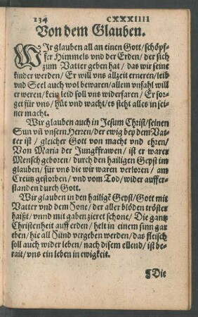 Von dem Glauben.