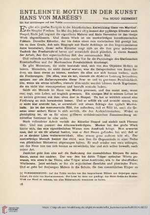 7: Entlehnte Motive in der Kunst Hans von Marées