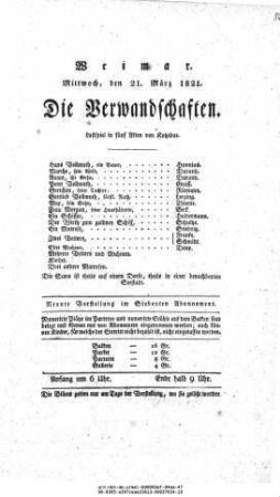 Die Verwandschaften