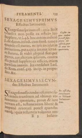 Sexagesimus Primus Effectus Iuramenti.