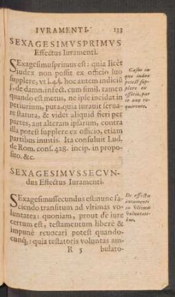 Sexagesimus Primus Effectus Iuramenti.