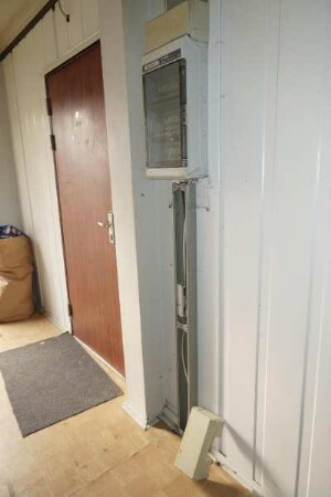 Flur einer Flüchtlingsunterkunft