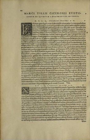 Marci Tvllii Ciceronis Epistolarvm Ad Qvinvm C. Fratrem Lib. Secvndvs.