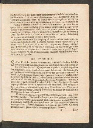 De Synodis.
