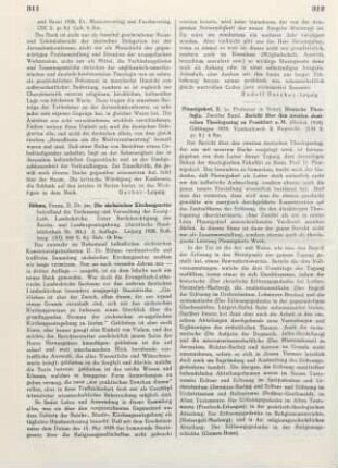 311-312 [Rezension] Die sächsischen Kirchengesetze betreffend die Verfassung und Verwaltung der Evangelisch-Lutherischen Landeskirche