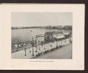 Blick vom Jungfernstieg über Binnen- und Außenalster