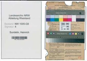 Entnazifizierung Heinrich Sundelin , geb. 21.01.1891 (Prokurist)