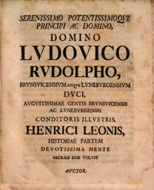 Henrici Leonis Avctoritas Circa Sacra In Constitvendis Atqve Confirmandis Episcopis