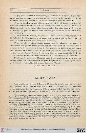 1: Le mot Adon
