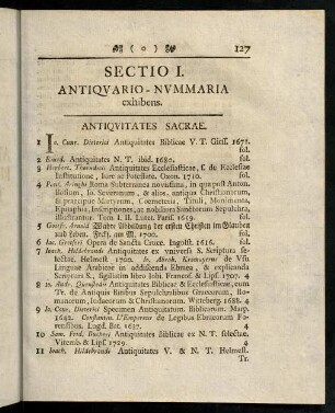 126-132, Antiquitates Sacrae.