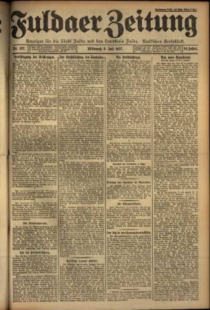 Ausgabe vom Mittwoch, den 06. Juli 1927.