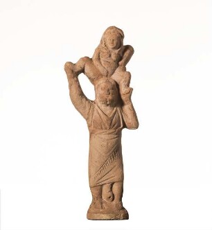 Männliche Figur (Herakles?) mit Baubo