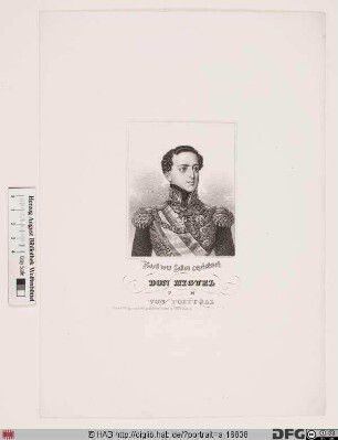 Bildnis Michael (Miguel) I. König von Portugal (reg. 1828-34)