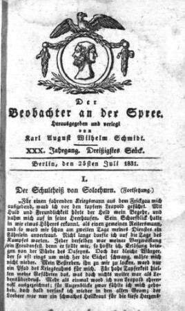30. Stueck, 25. Juli 1831