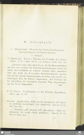 41. Astrophysik