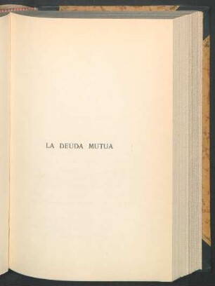La deuda mutua