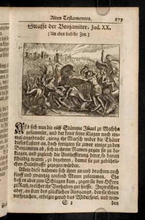 277-294, Straffe der Benjamiter. Ruth folgt der Noemi. Bootz nimmt Ruth zur Ehe. Samuel dem Priester Heli übergeben. Die Strafe des Hohenpristers Heli.
