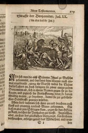 277-294, Straffe der Benjamiter. Ruth folgt der Noemi. Bootz nimmt Ruth zur Ehe. Samuel dem Priester Heli übergeben. Die Strafe des Hohenpristers Heli.