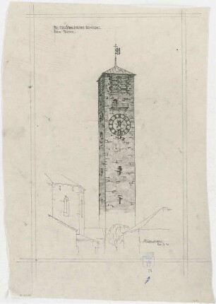 Bestelmeyer, German; Bamberg (Bayern); Ev. Erlöserkirche - Turm (Perspektive)