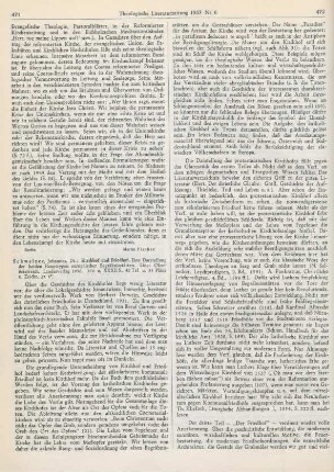471-473 [Rezension] Schweizer, Johannes, Kirchhof und Friedhof
