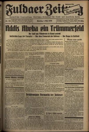Ausgabe vom Montag, den 04. Mai 1936.