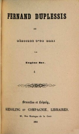 Fernand Duplessis ou mémoires d'un mari, 1,4